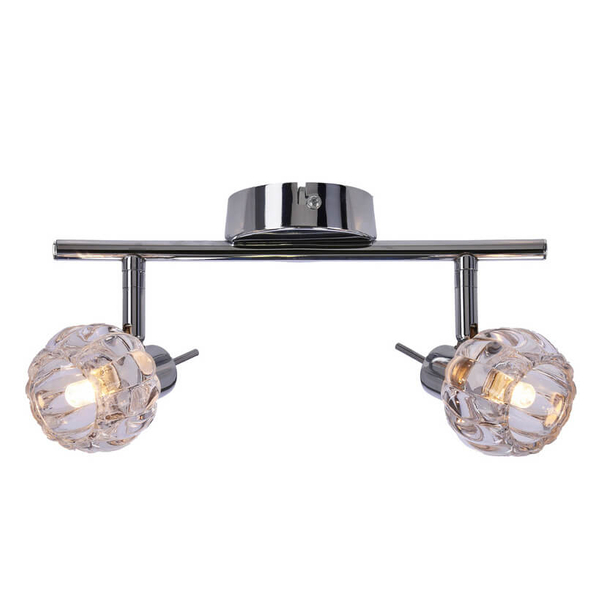 Regulowana lampa sufitowa Bombola 92-70296 kryształ chrom przezroczysta