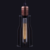 Industrialna LAMPA wisząca WORKSHOP 6337 Nowodvorski drut OPRAWA ZWIS pręt miedź czarny