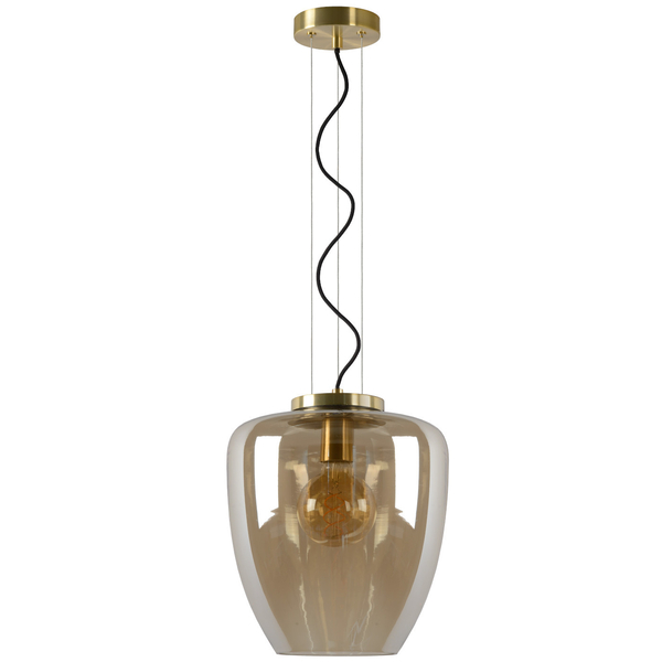 Lampa wisząca FLORIEN 30473/28/62 loftowa bursztynowy mosiądz outlet