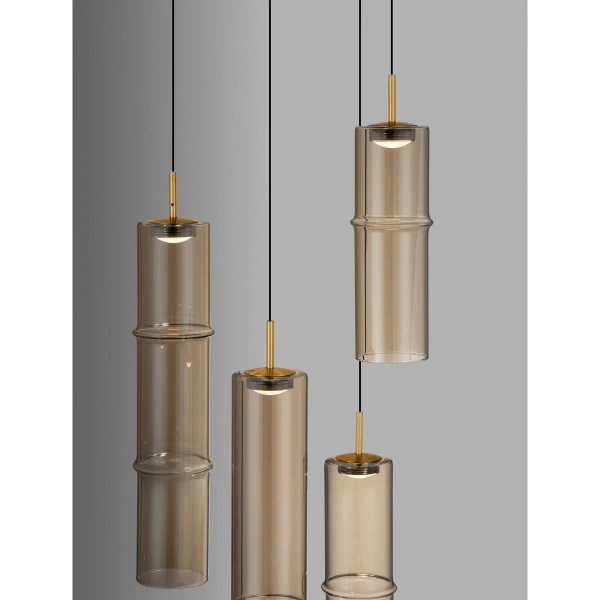 Nowoczesny żyrandol SARTANO LE45168 LED 15W 3000K złota