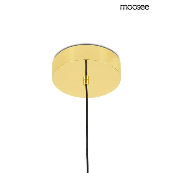 Szklana wisząca lampa CLARA złota MSE1501100570 3xLED 18W nad wyspę