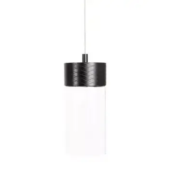 Podłużna lampa wisząca FUSION P0640 LED 7W 3000K szklana czarna
