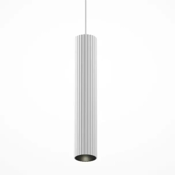 Minimalistyczna sufitowa lampa Calipso P106PL-01-GU10-W tuba biała