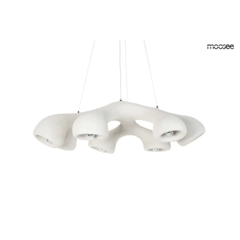 Wisząca lampa do jadalni NIDO biała MSE1501100451 7xE27 nad stół