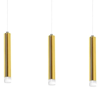 LAMPA wisząca GOLDIE ML5714 Milagro metalowa OPRAWA zwis LED 15W 4000K tuby na listwie złote