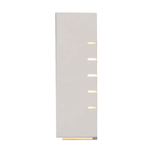 Prostokątna lampa ścienna Lancio 2412501001 na przedpokój biały