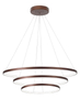 Okrągła lampa wisząca Banda nad stół LED 111W 3000K brązowa