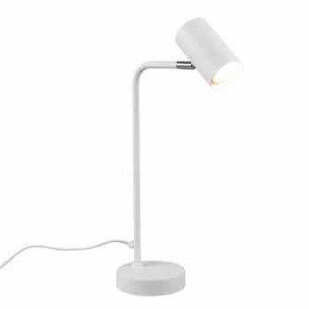 Biurkowa LAMPKA stojąca VANTOS  DL131512400 Trio metalowa LAMPA stołowa regulowana biała