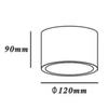 Spot lampa sufitowa CAMINO LP-1101/1SM BK Light Prestige metalowa oprawa plafoniera downlight tuba czarna