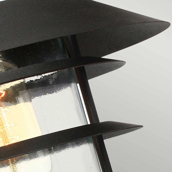 Latarnia na elewację HELSINGOR-BK Elstead IP44 kapelusz czarny