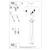 Skandynawska lampa wisząca SL.1014 do sypialni czarna drewno