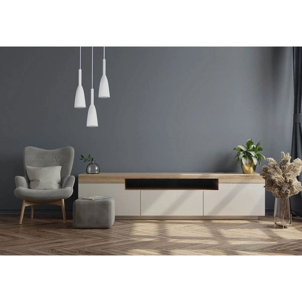 LAMPA wisząca SOLIN LP-181/3P WH Light Prestige metalowa OPRAWA zwis hygge kaskada biała