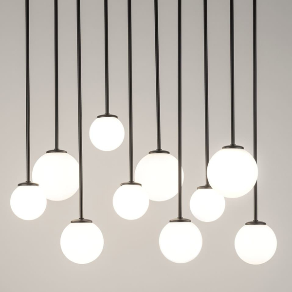 Lampa sufitowa kule kaskada Tulia 33491 Sigma szklany mleczny klosz