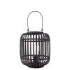 Bambusowa lampa nocna Mathias 101674 drewniany czarny
