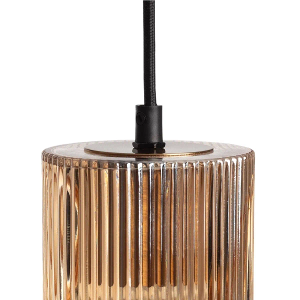 Lampa nordycka wisząca Bella ABR-LWS-BELL-A do kuchni bursztynowa