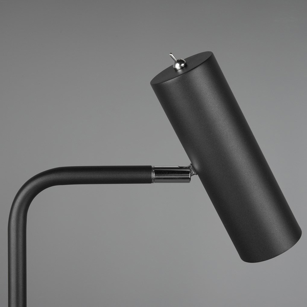 Lampa podłogowa VANTOS DL132412400 czarna tuba stojąca do gabinetu