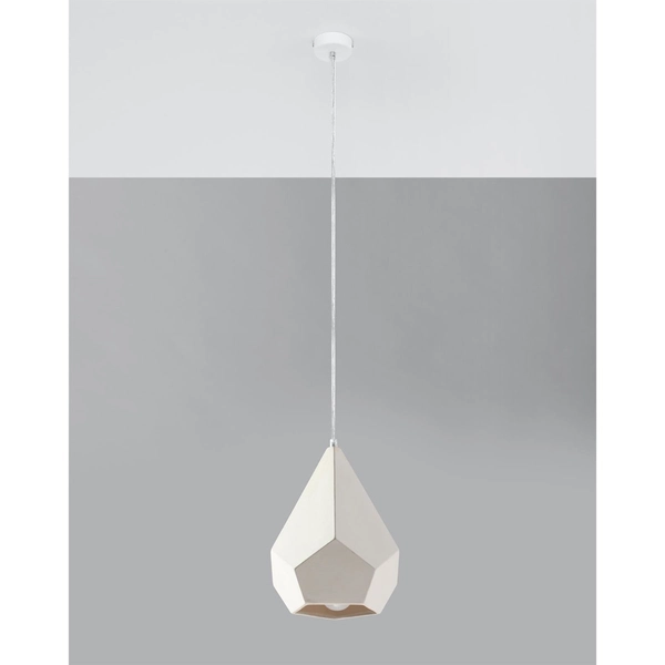 Ceramiczna lampa wisząca SL.0844 do przedpokoju biała