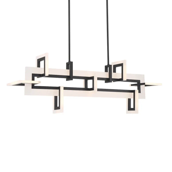 Metalowa lampa wisząca Inizio QN-INIZIO-LP-M-BK LED 86W 3000K czarny