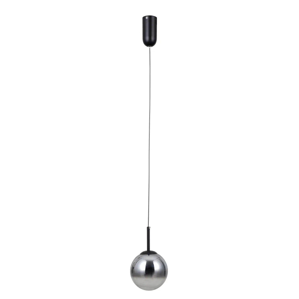 Kulista lampa wisząca Velada PND-34381-1-BK LED 5W 3000K czarny przydymiony