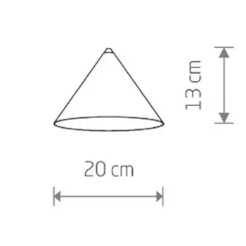 Trójkątny sufitowy klosz Cameleon Zenith S 8065 Nowodvorski czarny