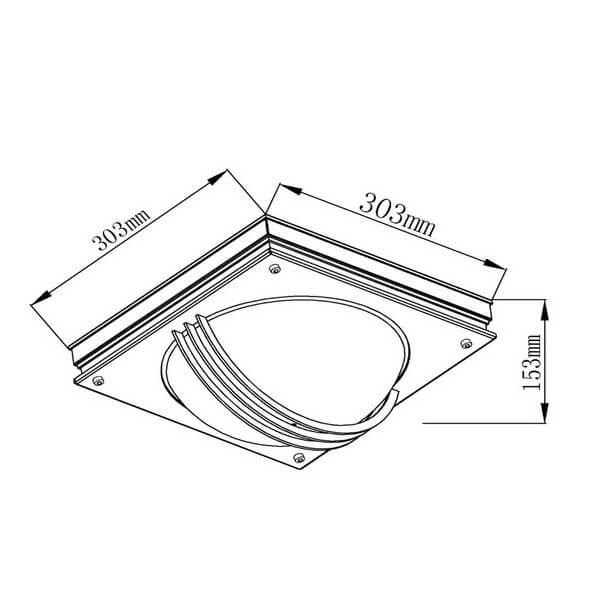 Kinkiet ścienny balkonowy Privas 14828/02/30 Lucide IP44 bańka czarny