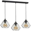 LAMPA wisząca NORMAN MLP6264 Milagro industrialna OPRAWA metalowy ZWIS druciane klatki czarne chrom