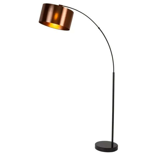Łukowa lampa podłogowa RANKOS 05747/81/30 Lucide do czytania czarny