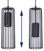 Wisząca lampa Falcon K-4933 kaskada nad łóżko czarna