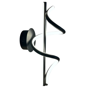 Spiralny kinkiet ścienny TWIST ML1058 LED 12W 4000K do kuchni czarny