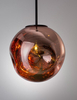 LAMPA wisząca CARORA LE41956 Luces Exclusivas szklana OPRAWA kula ZWIS ball miedziana