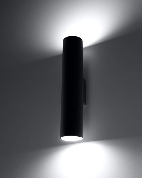 Kinkiet LAMPA ścienna SL.0330 metalowa OPRAWA tuba czarna