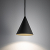 Zwieszana lampa stożkowa ZENITH 11454 do salonu jedwabisty grafit