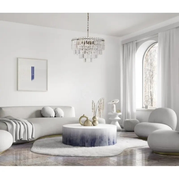 Lampa wisząca glamour Buena PND-22320-9-ABR Italux antyczny brąz