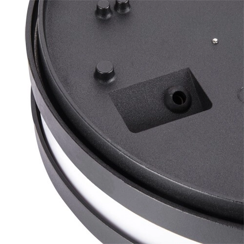 Elewacyjna LAMPA ścienna SOLINA LED C 03837 Ideus okrągła OPRAWA hermetyczna LED 7,5W 4000K numer domu nad drzwi IP54 czarny