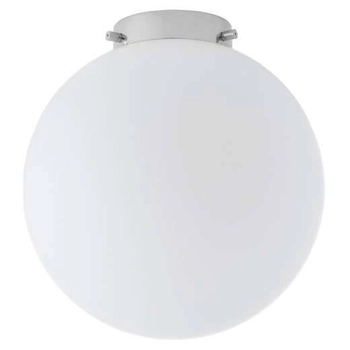 Sufitowa LAMPA skandynawska ALUR 10724103 Kaspa kulista OPRAWA hygge PLAFON kula ball szklana chrom biała