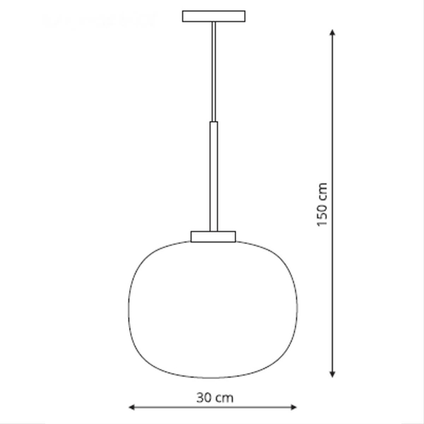 LAMPA wisząca JUKON LP-052/1P Light Prestige szklana OPRAWA kula ZWIS okrągły biały