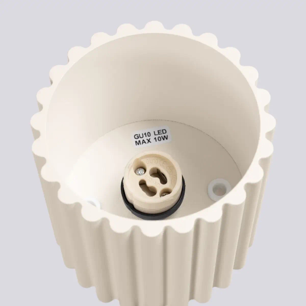 Sufitowa lampa ryflowana AURA SL.1789 tubka metalowa beżowa