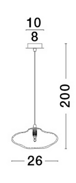 Lampa wisząca icy NAYARIT LE42899 Luces Exclusivas nad wyspę kryształ złota