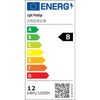 Lampa ścienna Linea LP-0510/1W-61 BK LED 12W 3000-6000K IP44 tuba czarna