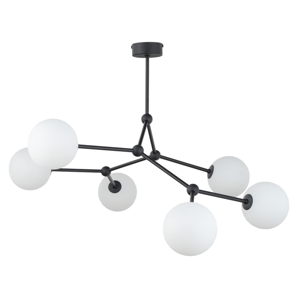 Wielopunktowa lampa sufitowa kule Fairy 4856 TK Lighting balls czarna biała