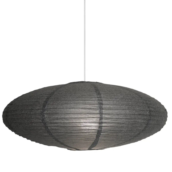 Owalny abażur do lampy Villo 60 2213253250 papierowy szary