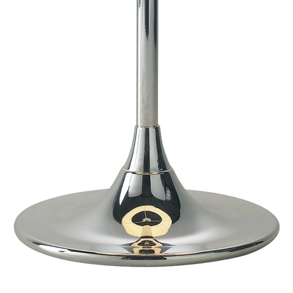 Lampka stołowa do salonu Delta DEL4250 Dar Lighting retro chrom écru