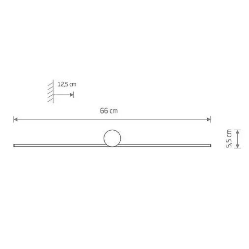 Ścienna lampa Spin S 10368 Nowodvorski LED 9W 3000K nowoczesna czarna