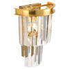Ścienna lampa Splendore DN915-W Step pałacowy kryształy do salonu złota