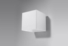 Kinkiet LAMPA ścienna SL.0059 metalowa OPRAWA przyścienna kostka cube biała OUTLET