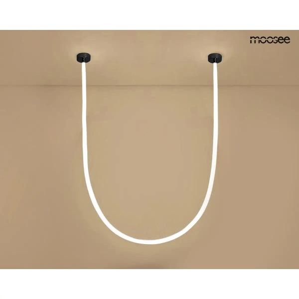 Wiszący wąż LED LASSO biały czarny MSE15011004942 65W 3000-4000K CCT