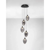 Nowoczesna sufitowa lampa VAZENDO LE45117 LED 30W 3000K czarny szary