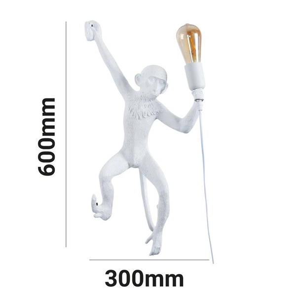 Kinkiet na ścianę małpka Monkey ABR-KAR3-G Abruzzo ozdobny złoty