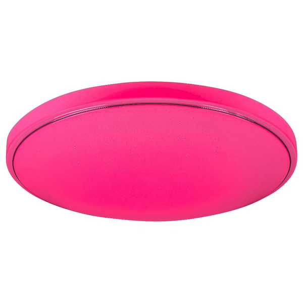 Okrągła LAMPA sufitowa BRUCE 2118 Rabalux metalowy plafon LED RGB 60W 3000K - 6000K z pilotem chrom