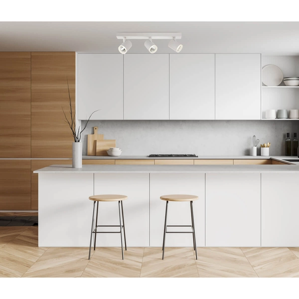 Nowoczesna lampa sufitowa Helvia LED 15W 4000K do sypialni biała